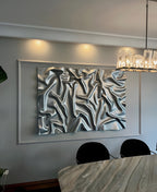 WaveGlow Rectangular Wooden Wall Art