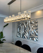 WaveGlow Rectangular Wooden Wall Art