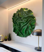 LumiWave Round Wooden Wall Art